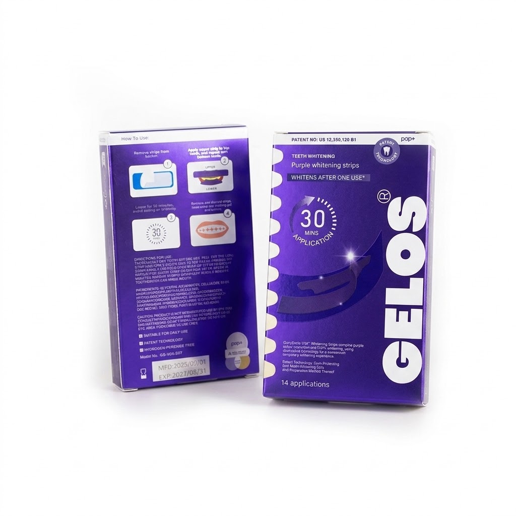 Gelos Purple Teeth Whitening Strips